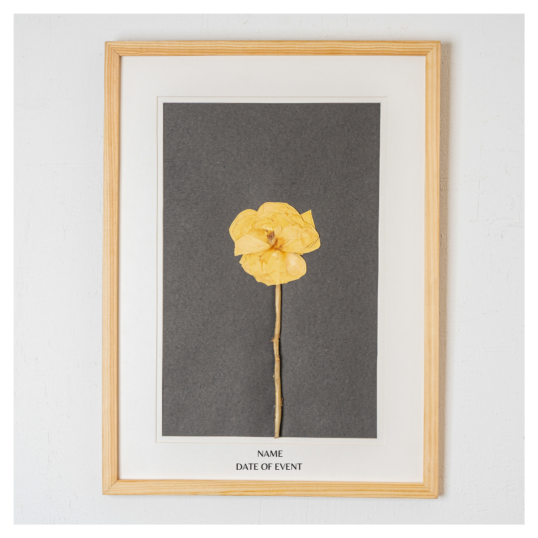 Romantic Rose Pressed Flower Frame – Handmade Gift for Valentine’s Day & Anniversaries