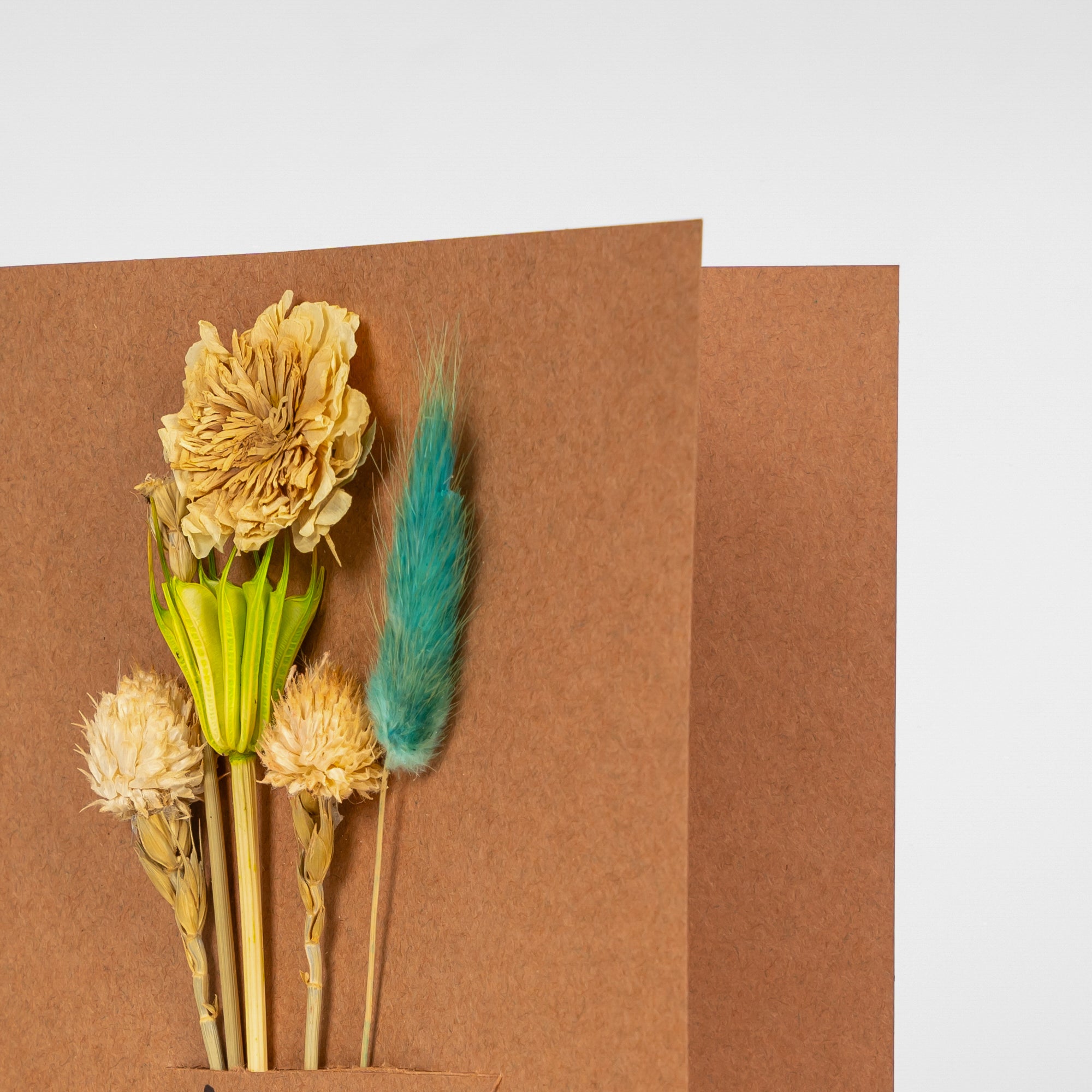 Pressed Floral Greeting Card – Handmade Botanical Thank You Card for Weddings & Birthdays