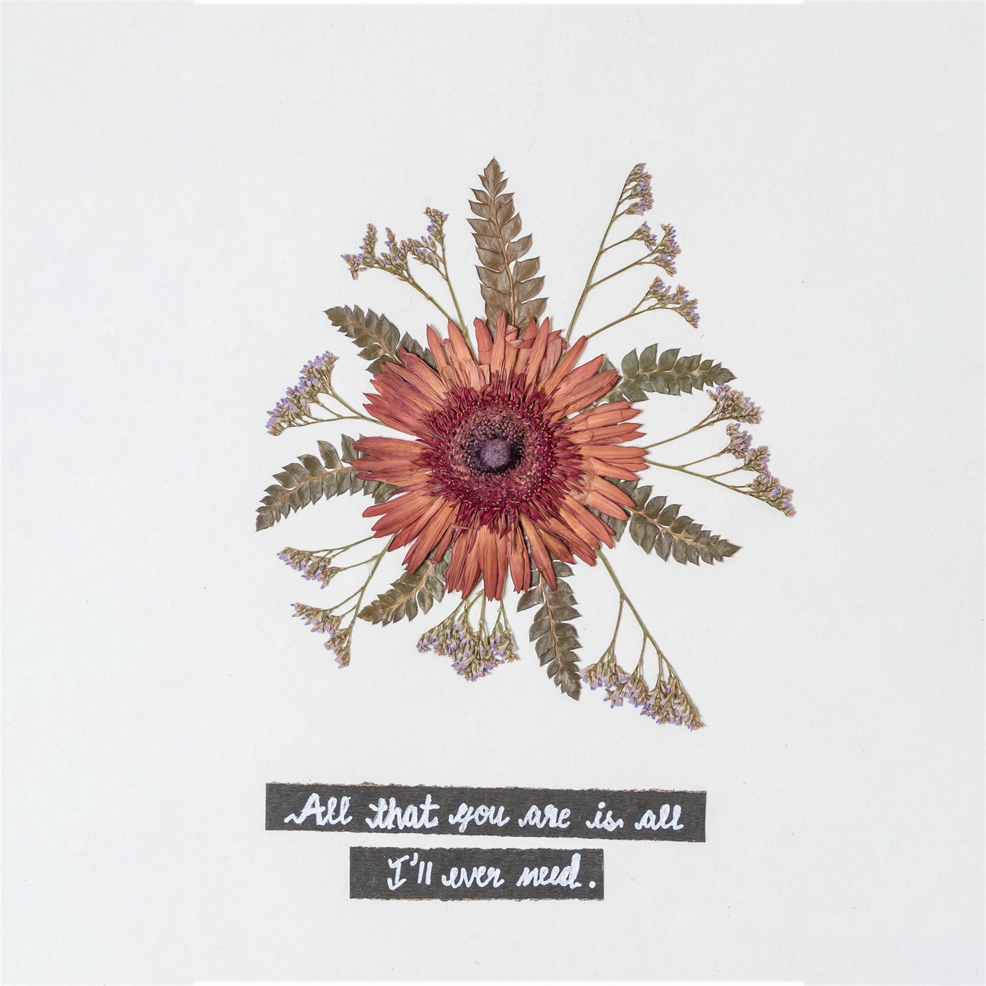 Gerbera Pressed Flower Frame – Handmade Floral Wall Art for Home & Special Gifts