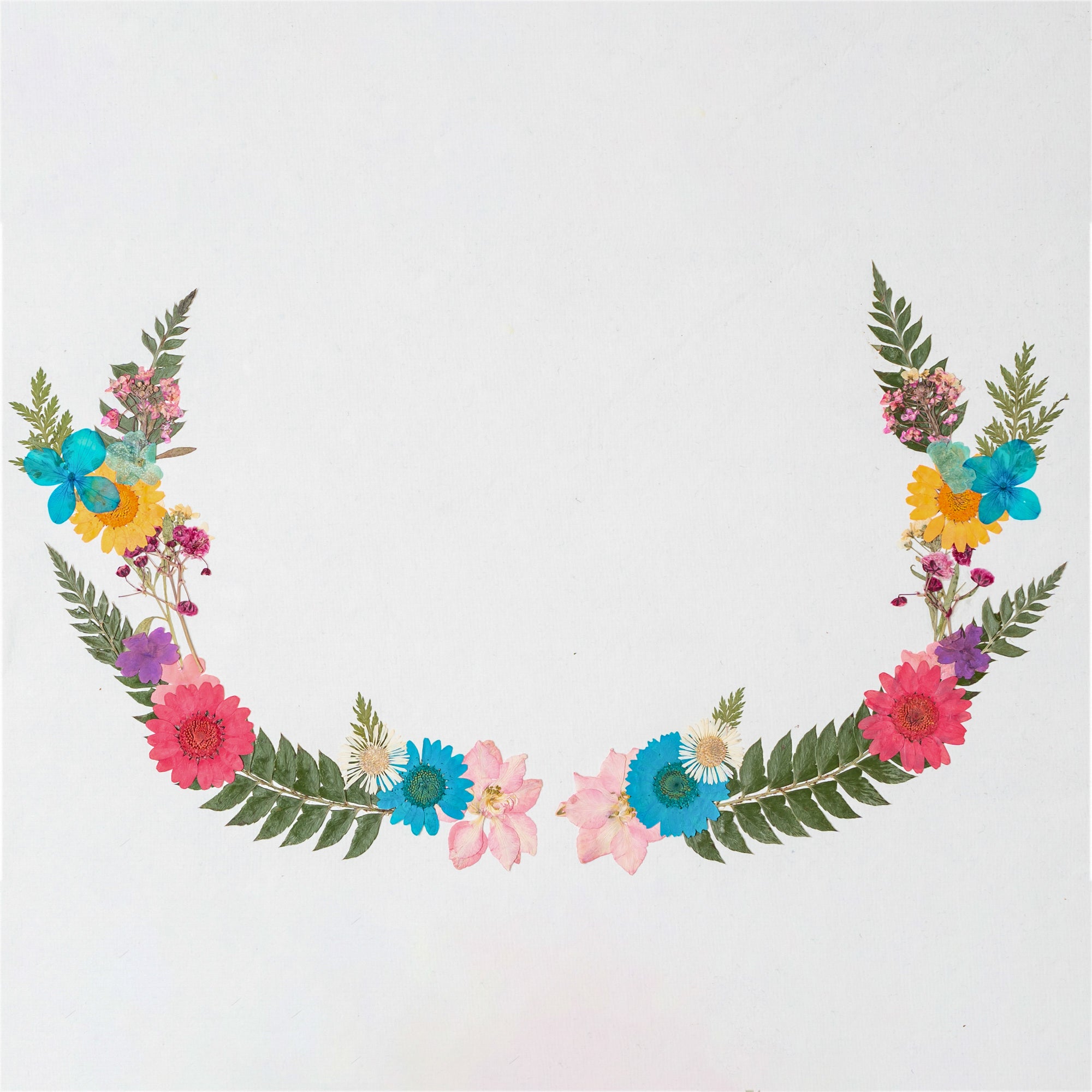 Mixed Botanical Pressed Flower Frame – Handmade Custom Floral Wall Art