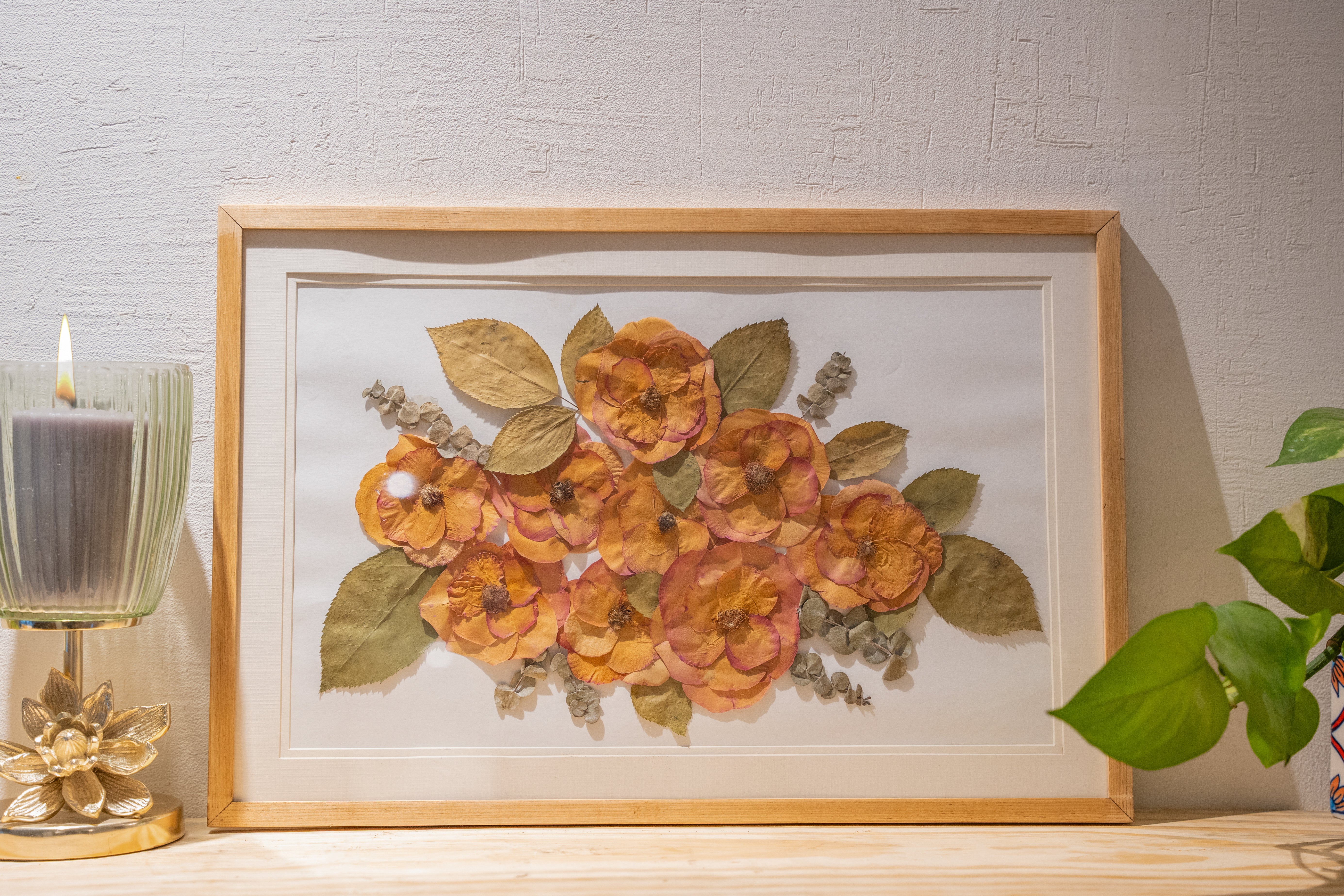 Custom Wedding Pressed Flower Preservation Frame – Handmade Botanical Keepsake