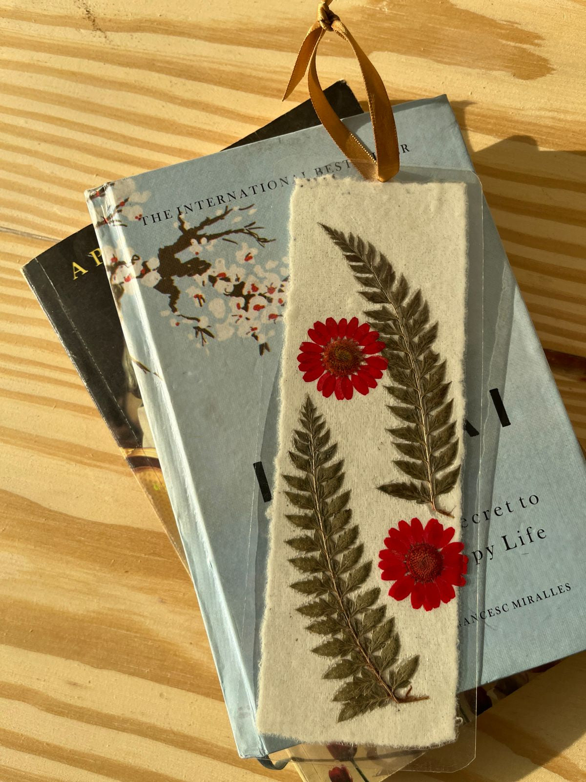 Handmade Pressed Flower Bookmark – Set of 3 (Assorted Florals)
