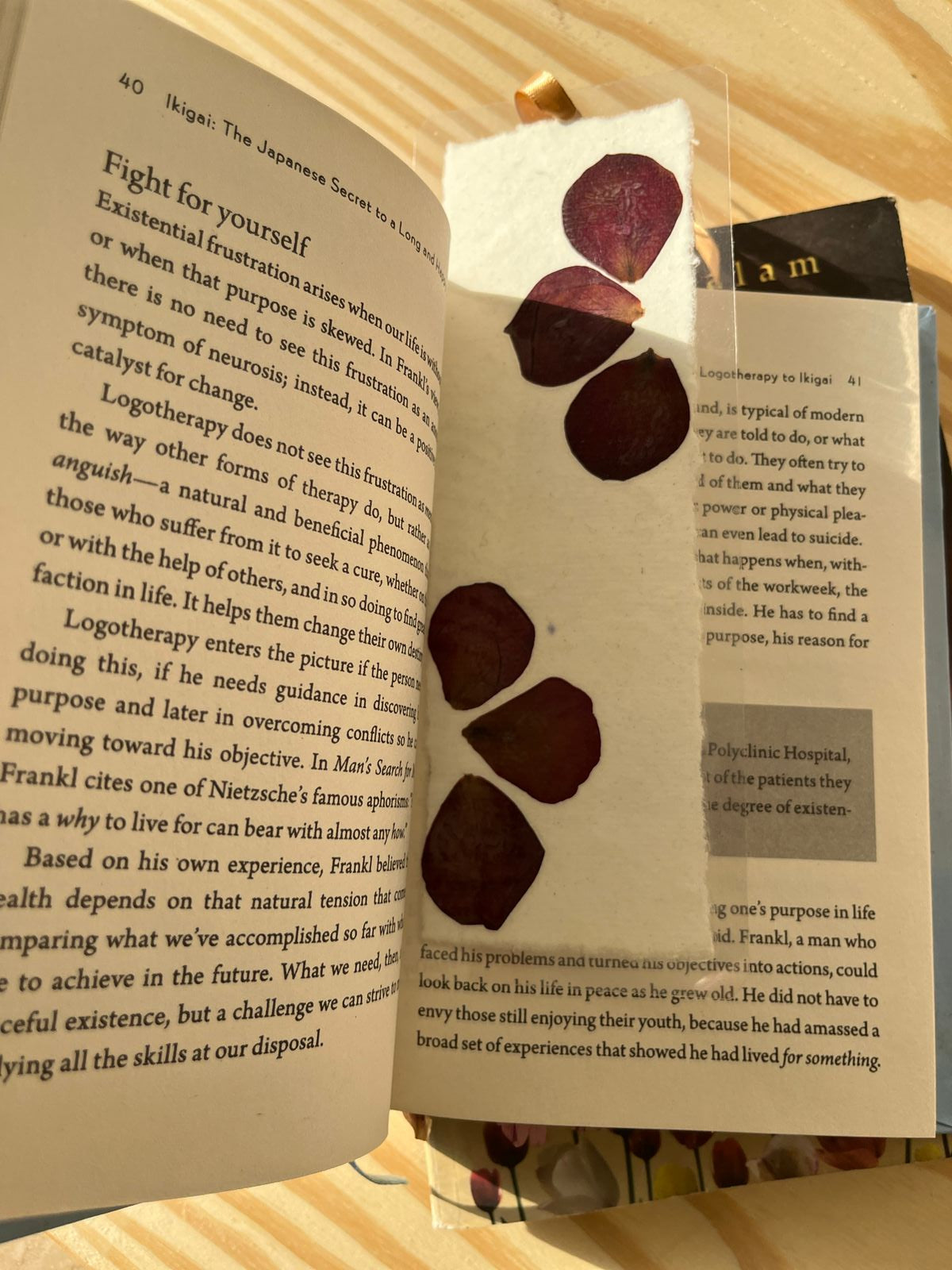 Handmade Pressed Flower Bookmark – Real Botanical Bookmark for Journals, Books & Gifts