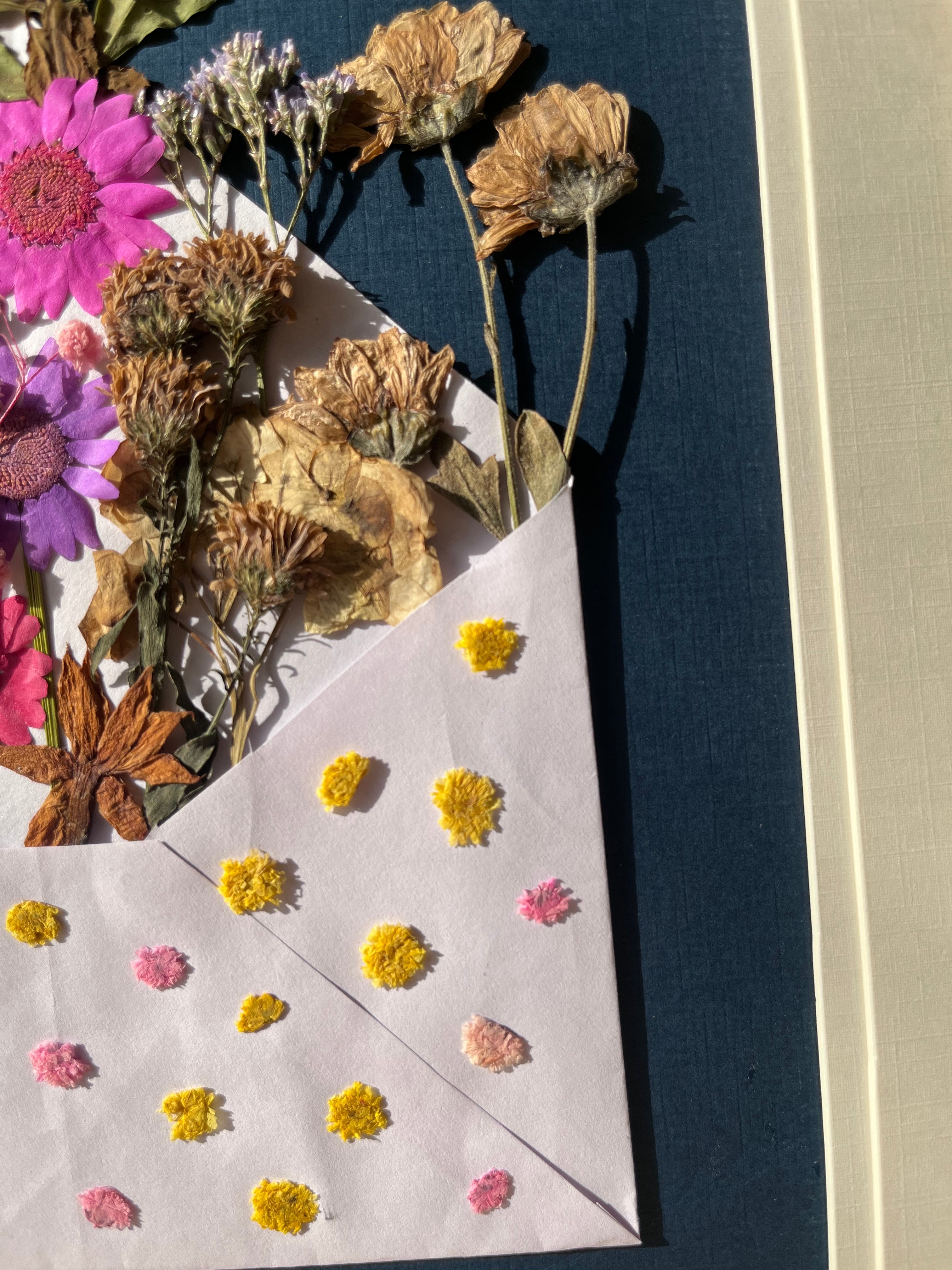 Handmade Botanical Pressed Flower Frame – Floral Wall Décor for Keepsake Gifting
